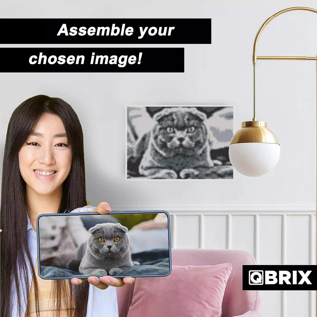 طقم الرسم الماسي الأصلي QBRIX A4